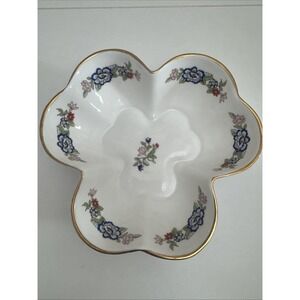 Vintage Royal Tara Clover Leaf Shaped Bowl Fine Bone China Ireland 1950's